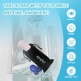 thumbnail image 3 of MySmile LP211 Portable Water Flosser Cordless for Teeth & 30pcs Mouthwash Combo, Power Water Dental Flosser Electric Picks, Rechargeable Oral Irrigator, Waterproof, 5 Modes, 8 Tips, Travel Bag, Pink, 3 of 14