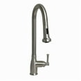 thumbnail image 2 of Whitehaus Collection WHS6800-PDK-PSS Waterhaus  Solid Stainless Steel Single-Hole Faucet with Gooseneck Swivel Spout - Polished Stainless Steel, 2 of 3