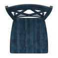 thumbnail image 6 of Weston Home Antique Denim Farmhouse Wood Dining Side Chairs (Set of 2), 6 of 7