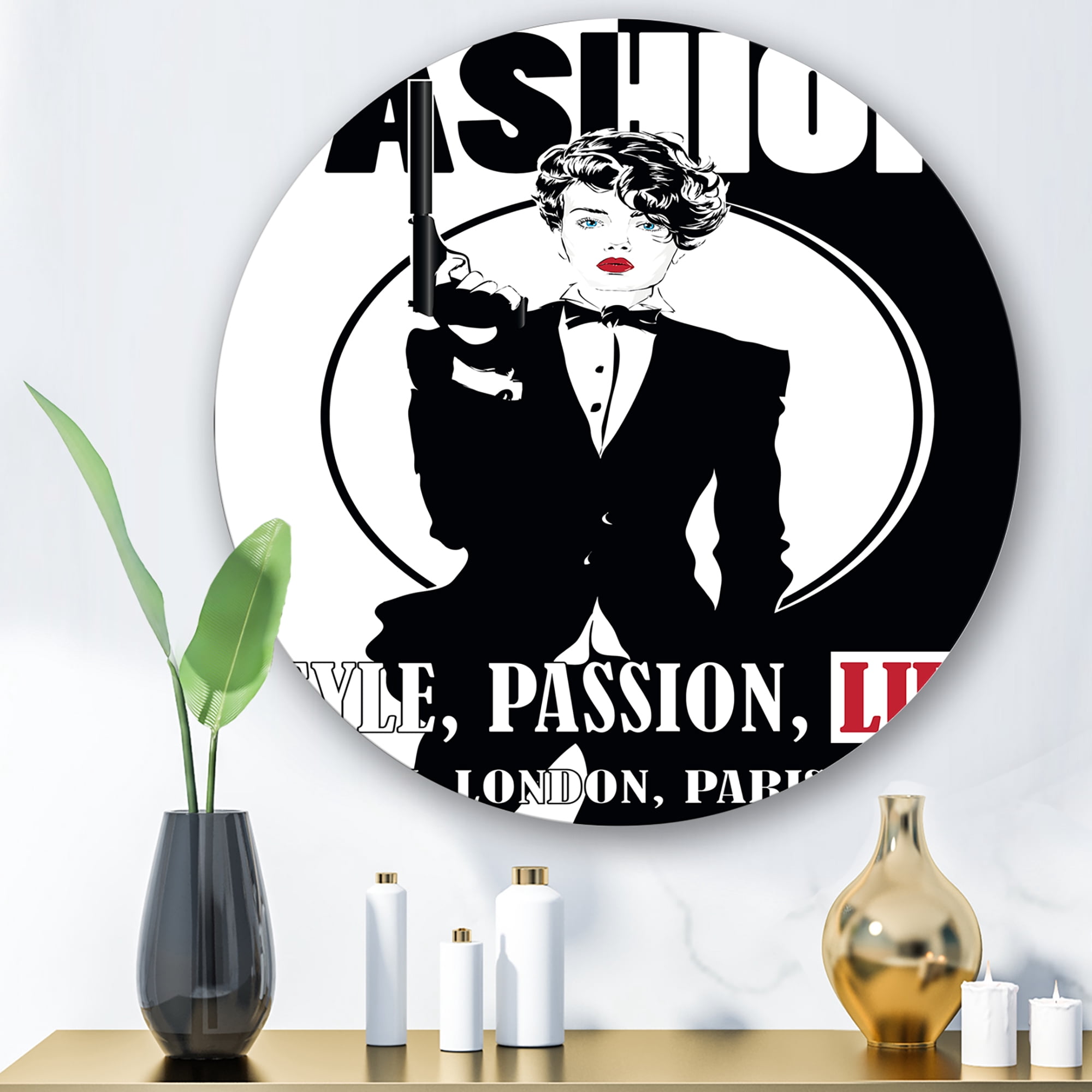Style Passion Life Fashion Woman II 11 in x 11 in Painting Art Prints, by Designart