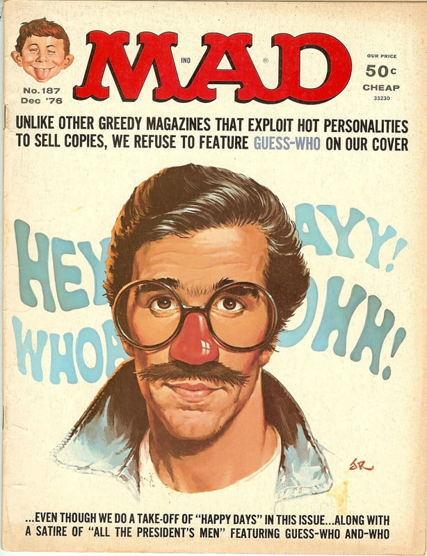 MAD Magazine #187 Dec 1976 Happy Days Henry Winkler Fonzie