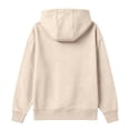 thumbnail image 4 of Nestiefly Men's Oversized Zip Up Relaxed Fit Hoodie Fleece Fall Long Sleeve Winter Jackets with Pockets Khaki S, 4 of 5