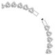 thumbnail image 3 of Collar Swarovski Ariana Grande en forma de corazón de cristal rodio, 3 of 9