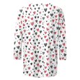 thumbnail image 5 of Valentine's Day Shirts Women Cute Love Heart Tops Valentines Gifts for Women Girlfriend Wife Graphic Tees (S, White 02), 5 of 5