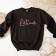 thumbnail image 4 of Embroidered Latina Cursive - Women's Graphic Sweatshirt, 4 of 11