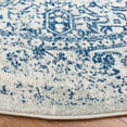thumbnail image 3 of SAFAVIEH Round Rug 6'7" - Evoke Collection - Traditional Design, Ivory & Navy, Non-Shedding & Easy Cleaning, Ideal for Living Room, Bedroom, Dining Space, 3 of 11