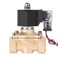 thumbnail image 2 of Válvula de agua solenoide de latón normalmente cerrada, bobina impermeable, interruptor electrónico de Control de tuberías, 220v, 24V, DN20, DN25, 2 of 4
