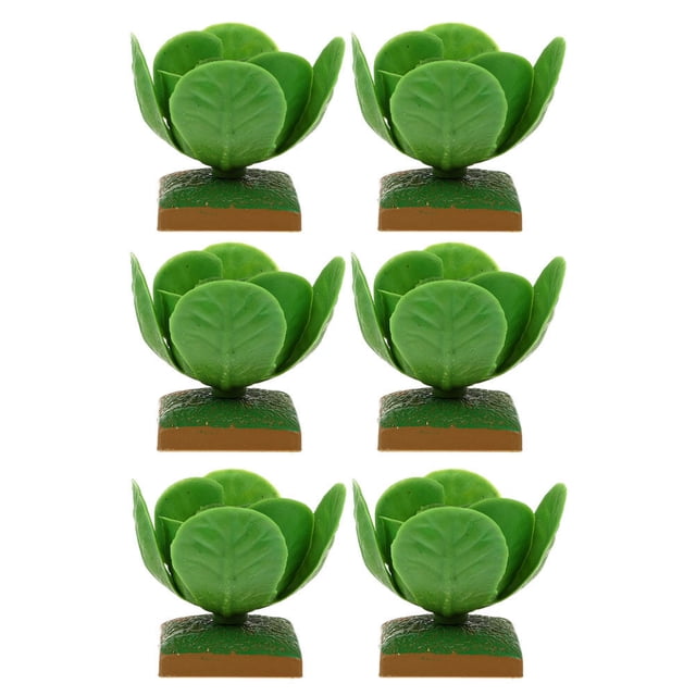 6pcs repollo modelando decoraciones niños simulación VEG TOYS FAKE COL ADORNS