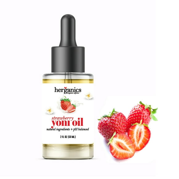 Yoni Oil; Natural Strawberry Yoni Oil For Women and PH Balanced Feminine Oil, Yoni Oil Vaginal