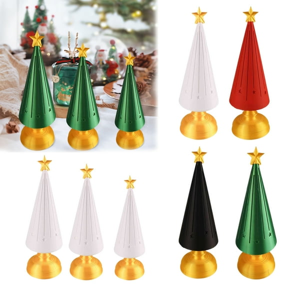 Dserhfy Christmas Starry Tree Night Light 3D Printed Illuminated Christmas Tree with LED Light for Home Indoor Bedroom Desktop Decoration