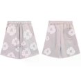 thumbnail image 5 of Trendy men and women loose summer casual shorts Kanye Style wooden cotton print loose pants outdoor leisure, 5 of 5
