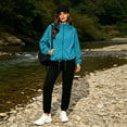 thumbnail image 4 of LIaqionyy Womens Windbreaker Jackets Waterproof Lightweight Zip up Hooded Jacket Outdoor Hiking Raincoat with Pocket, 4 of 8