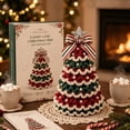 thumbnail image 3 of Crochet Christmas Tree Kit, DIY Beaded Christmas Tree Kit, Crochet Christmas Craft for Adults and Beginners, Handmade Woven Christmas Tree for Christmas Home Decor, 3 of 7