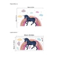thumbnail image 3 of Adhesivos de pared, unicornio arcoíris, galaxia mágica, PVC, 30 x 60 cm, 3 of 3