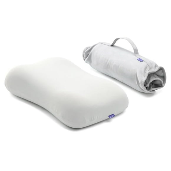 Almohada cervical compacta de espuma viscoelástica para viaje C Cushion Lab