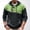 Green, variant on Men's Contrast Color Hooded Sweater, Vintage Horn Toggle Button Pullover Knit Jumper, Loose Fit Stitch Detail Casual Patchwork Hoodie for Fall Winter Daily Wear