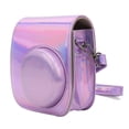 thumbnail image 4 of Funda colorida de cuero PU para cámara con correa de hombro ajustable desmontable para cámara instantánea Fujifilm Mini 11 9 8, color morado, 4 of 8