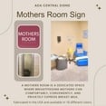 thumbnail image 6 of ADA CENTRAL SIGNS - 6" X6" Mothers Room Sign - ADA Compliant Tactile Graphics Grade 2 Braille Text Acrylic Wall Signs - Lactation Nursing Room Door Signs for Hospitals, Offices, Clinics & Apartments, 6 of 7