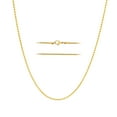 thumbnail image 1 of KISPER 18k Gold Over Stainless Steel 2mm Thin Hip Hop Rope Chain Necklace, 20 inch, 1 of 1