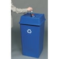 thumbnail image 3 of Rubbermaid Commercial FG395973BLUE 50 gal. Plastic Square Recycling Container - Blue, 3 of 4