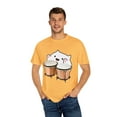 thumbnail image 4 of Funny Bongo Cat Cute Musical Instrument Kitten Meme Cartoon Unisex Garment-Dyed T-shirt, 4 of 4