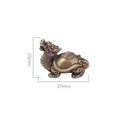 thumbnail image 3 of Brass Dragon Turtle Small Fengshui Statue, Home Decorations Accessories Ornament Chinese, 3 of 6
