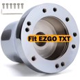thumbnail image 1 of HAHDAXIA EZGO Steering Wheel Adapter fit EZGO TXT&RXV Golf Cart Steering Wheel Adapter Chrome Hub(Silver), 1 of 7