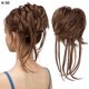 thumbnail image 1 of Zhuge Moño desordenado, extensión de moño despeinado, banda elástica para el cabello, moño rizado, coletero para mujer, castaño claro, 1 of 3