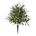 thumbnail image 3 of Olivo artificial, arbustos artificiales, plantas realistas con estaca para jardín, boda o césped., 3 of 9