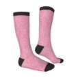 thumbnail image 3 of Balery Glitter Pink Fun Novelty Socks Men'S Women'S Crew Socks Funny Crazy Novelty Socks Quirky And Cool Socks, 3 of 9