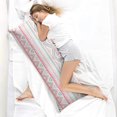 thumbnail image 4 of Boho Long Body Pillow Cover – Soft & Breathable Ethnic Fabric, Hidden Zipper, 20"x54", Stylish Abstract Tribal Print – Gift for Side Sleepers, Pregnancy, Home Decor, 4 of 7