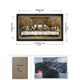 thumbnail image 6 of DECORARTS - The Last Supper by Leonardo Da Vinci Giclee Reproducation, Giclee Prints Acid Free Cotton Canvas with Matching Black Gold Solid Wooden Frame. Total Framed Size: 33" W x 19" H, 6 of 6