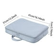 thumbnail image 3 of Space-Saving Self-Compression Organizer,Lightweight Packing Cubes with Zipper, Waterproof&Moisture-Proof Storage Bags for Blankets,Comforters,Clothes,Bedding,for Easy Organization(16.14*12.2*2.76In), 3 of 4