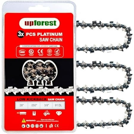 28 Inch Chainsaw Chain 3/8" Pitch- .050" Gauge 91 Drive Links Fits Stihl MS440 MS660 MS460 MS441 Husqvarna H47-91, Oregon 72EXL091G,72EXJ091G,Stihl 33RS91E, 33RSF91E (72ELP91X3)