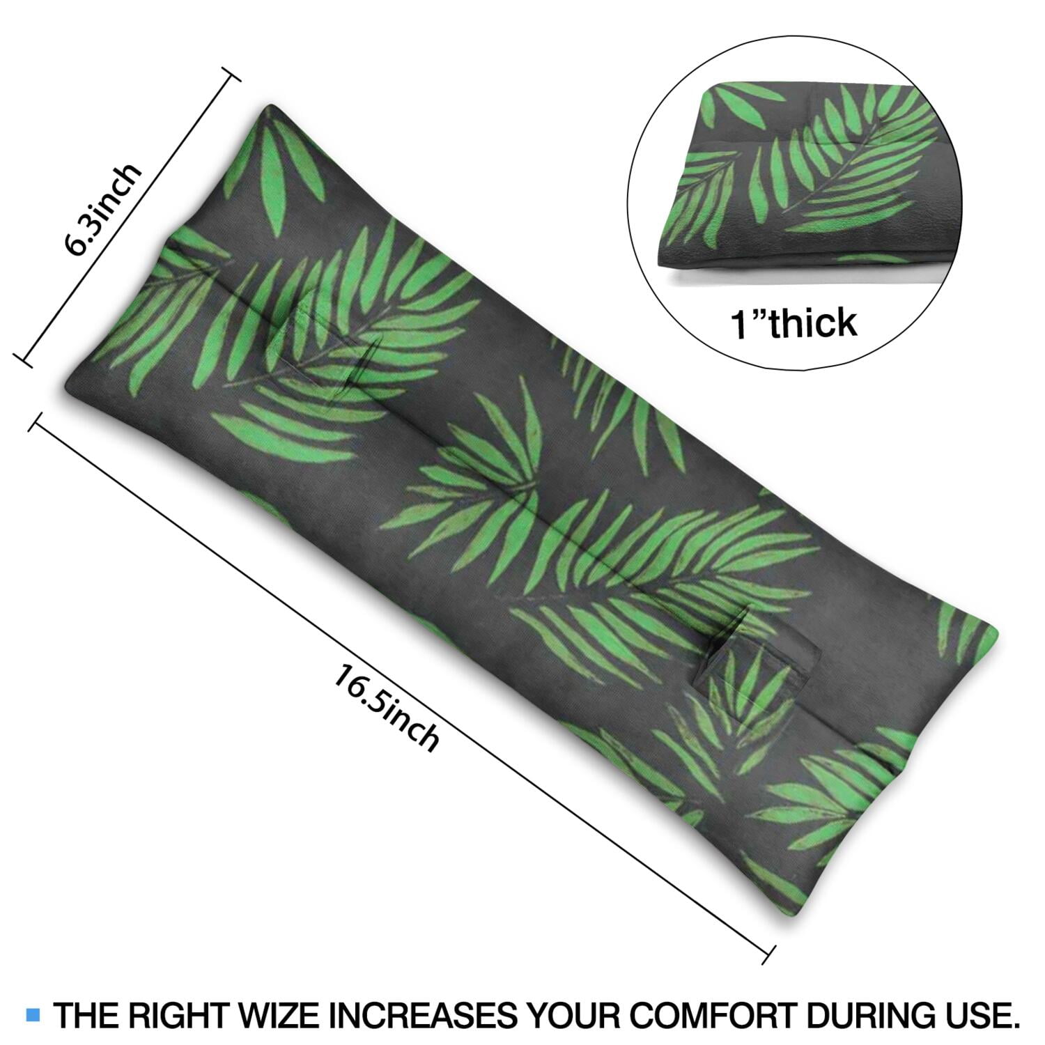 Boho Tropical Floral Post Surgery Pillow - Machine Washable Seatbelt Cushion - Hawaiian Print Breast Recovery Gift for Women