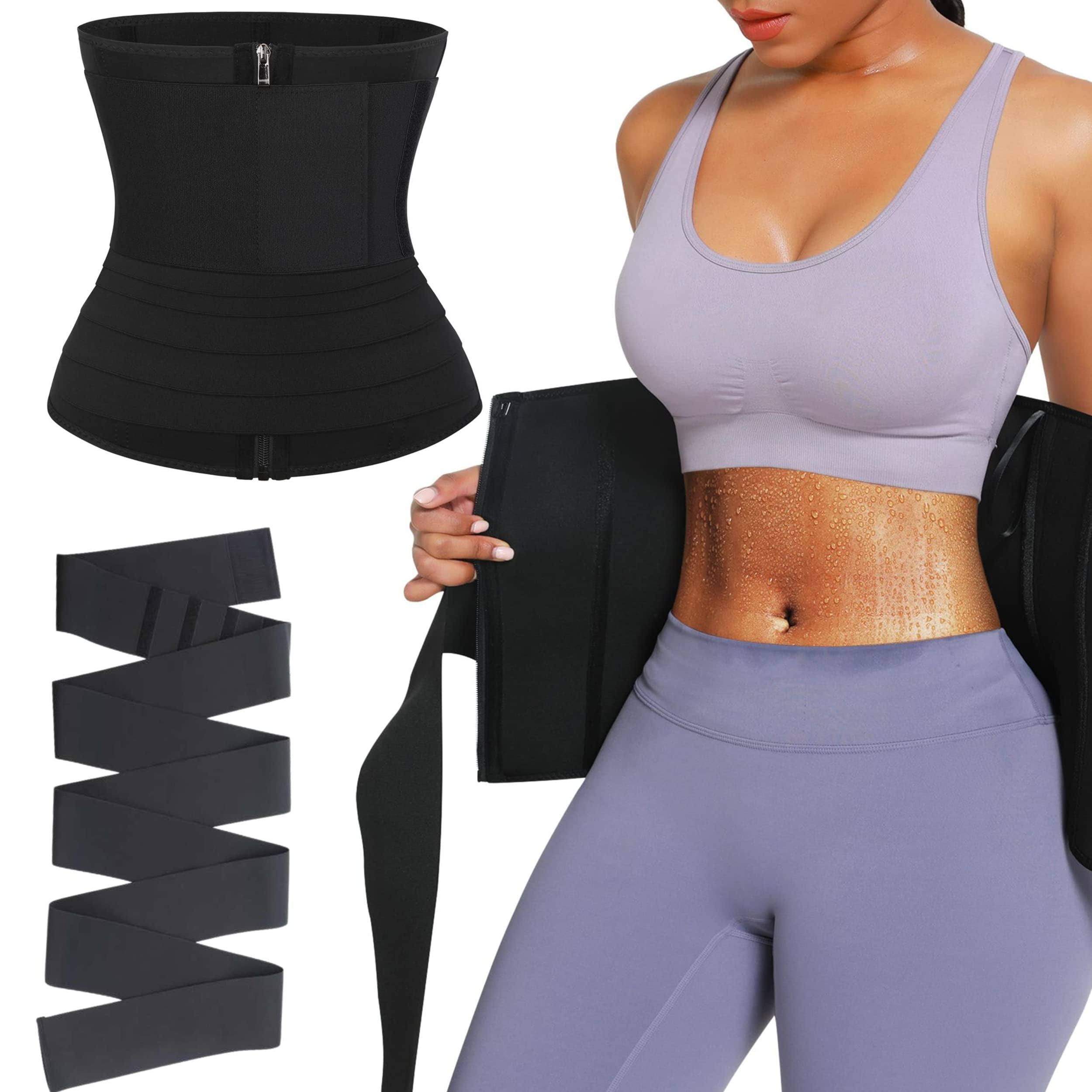 Snatch Me Up Bandage Tummy Wrap Waist Trainer Body Wraps Weight Loss Waist Trimmer for Women 