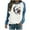 Z3-Blue, variant on Karight Womens Raglan Sleeve Shirt Pullover Tops, Soft Loose Casual Crewneck Gift Sweatshirt for Women