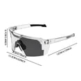 thumbnail image 4 of UV400 Photochromic Polarized Safety Glasses Impact Resistant Outdoor Sports Work Eyewear For Men Women Auto Tint Lenses （Blue+Gray）, 4 of 6