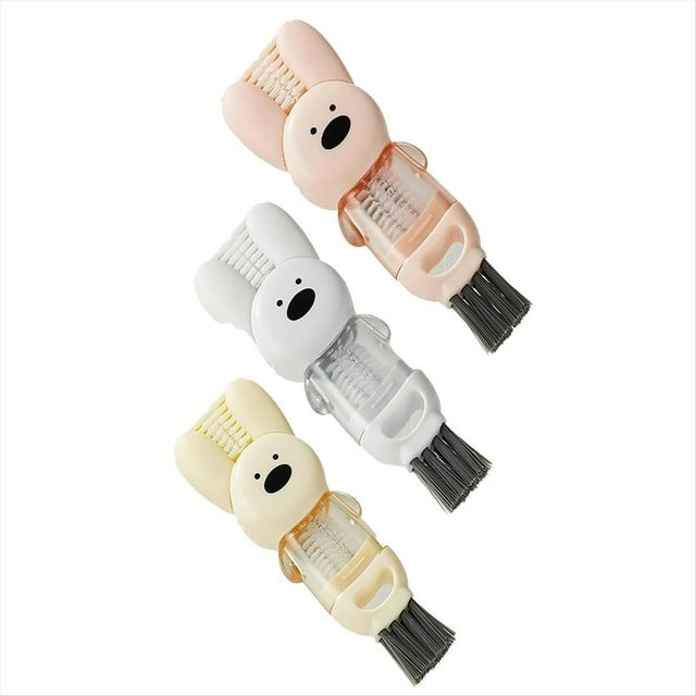 Cepillo de Limpieza de Tapas de Tazas , Juego de Cepillos de Limpieza Portátil, Adecuado para Tapas de Tazas con Espacios Estrechos Entre Tazas