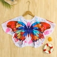 thumbnail image 7 of Gunia Swimsuits For Girls Scarf Sunscreen Cover Up Shirt Toddler Kids Bathing Suits Swimwear For Beach Pool 3-7 Years, 7 of 7