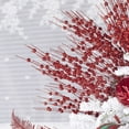 thumbnail image 6 of TETOU 24-Pack Red Artificial Glitter Berry Stem Ornaments,17 Inch Bead Sticks Glittery Twigs Picks Branches for DIY Christmas Tree Wreath Holiday Home Indoor Winter Wedding Party Decoration, 6 of 6