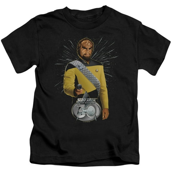 Star Trek Worf 30 Youth 18/1 T-Shirt Black