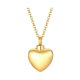 thumbnail image 2 of Collar de conmemorativa que se puede abrir Encanto elegante Recuerdo de corazón de amor de acero inoxidable Dorado Yinane collar de urna conmemorativa, 2 of 8