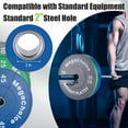 thumbnail image 4 of Danolapsi Rubber Color Coded Bumper Plate 2 Inch Barbell Plates for Strength Training, Weightlifting and Crossfit, 4 of 6