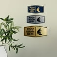 thumbnail image 3 of Signs ByLITA Fancy Poop Room Here Sign (Black) - Medium, 3 of 6