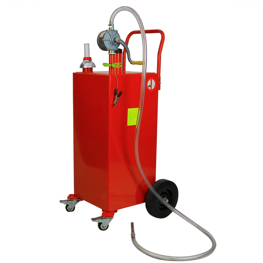 BMTBUY 30 Gallon Gas Caddy Tank Storage Drum Gasoline Diesel Fuel