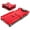 Red, variant on DNA Motoring Foldable Low Profile Creeper for For Auto Mechanics Garage Stool Rolling Black