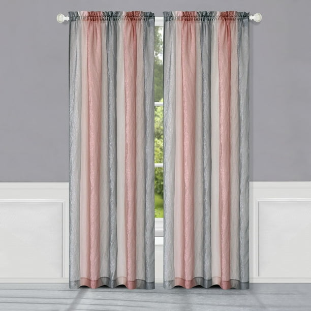 Achim Ombre Window Curtain Panel 50x63 Blush