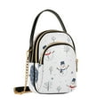 thumbnail image 7 of FORMRS Crossbody Bag for Women Shoulder Cell Phone Purse with Zipper, Blue Cartoon Snowmen, 7 of 7