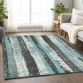 thumbnail image 6 of Dalyn Rugs Machine Washable Indoor/Outdoor Chantille Teal 8' x 10' Rug, 6 of 9